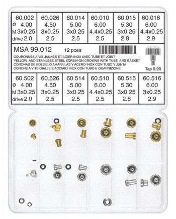 Assortiment de couronnes à vis - HOROTEC