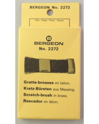 BERGEON 2272 - Gratte-brosse à main en fibres de laiton