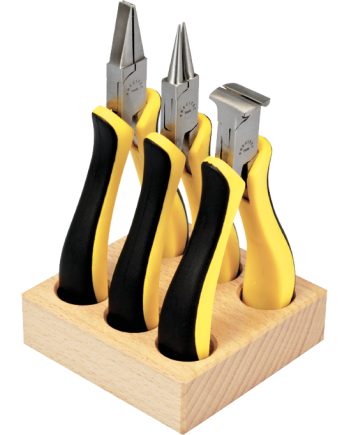 HOROTEC 11.818 - Assortiment de 3 pinces sur socle