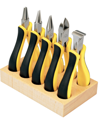 HOROTEC 11.832 - Assortiment de 5 pinces sur socle