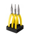 BERGEON 2513 - Assortiment de 3 pinces sur socle