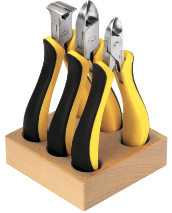 HOROTEC 11.831 - Assortiment de 3 pinces sur socle