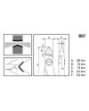 BERGEON 3627 - Pince coupante de côté bec court coupe flush antistatique