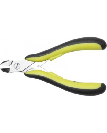 BERGEON 3629 - Pince coupante de côté bec court coupe semi-flush antistatique