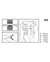 BERGEON 3628 - Pince coupante inclinée coupe full-flush antistatique