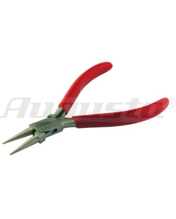 AUGUSTA - Pince à becs ronds en acier poli avec ressorts