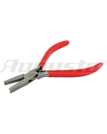 AUGUSTA - Pince à rail en acier poli avec ressorts semi-circulaire plate