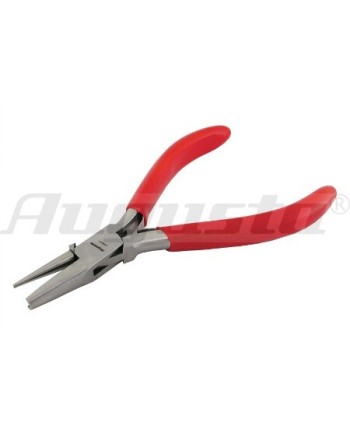 AUGUSTA - Pince à rail en acier poli avec ressorts rainure ronde