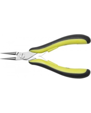 BERGEON 3625 - Pince ronde à bec lisse antistatique