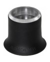 BERGEON 3611 - Loupe d'horloger souple en caoutchouc avec bague aluminium