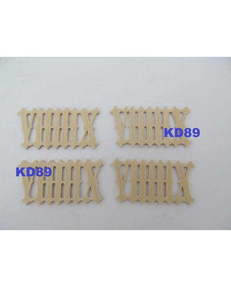 Chiffres de pendule coucou, bois