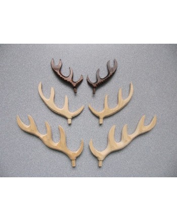"Bois de cerf" en bois, plat