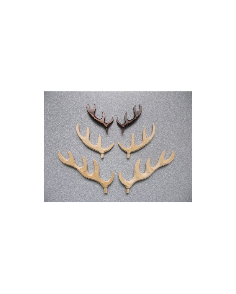 "Bois de cerf" en bois, plat