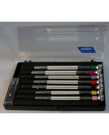 BECO - Coffret de 7 tournevis d'horloger avec mèches de rechange