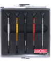 HOROTEC 01.020-A - Assortiment de 5 tournevis en aluminium