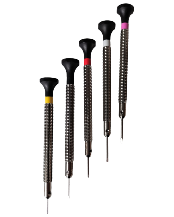 BERGEON 7965-P05 - Pochette de 5 tournevis à profilé spécial