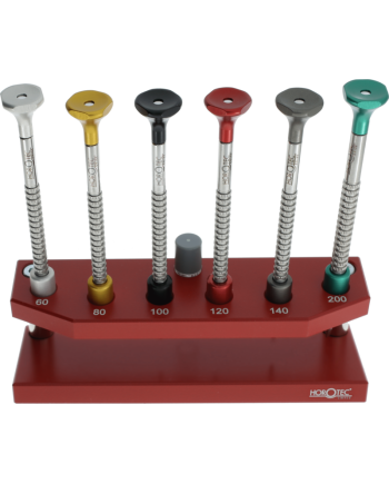 HOROTEC 01.218-D - Socle avec 6 tournevis d'horloger