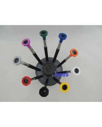 BERGEON 6899-S09 - Socle tournant avec 9 tournevis d'horloger