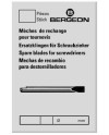 BERGEON - Mèche de tournevis en acier inox durci 54 HRC