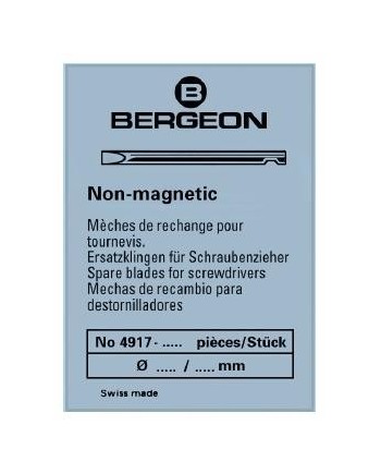 BERGEON - Mèche de tournevis amagnétique