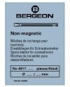 BERGEON - Mèche de tournevis amagnétique