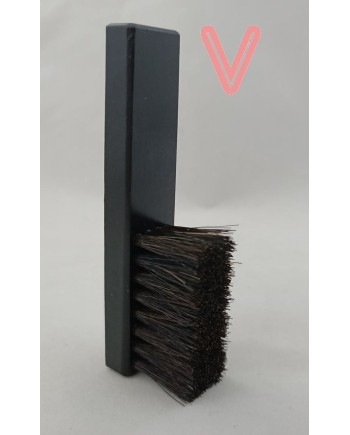 BERGEON 6413 - Petite brosse en crin avec manche en bois