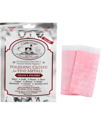 CAPE COD - Lingettes imprégnées de polissage pour métaux