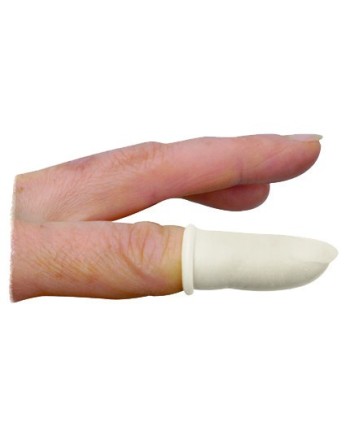 HOROTEC - Doigtiers blancs en nitrile antistatiques