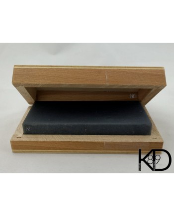 Pierre de touche naturelle en coffret bois