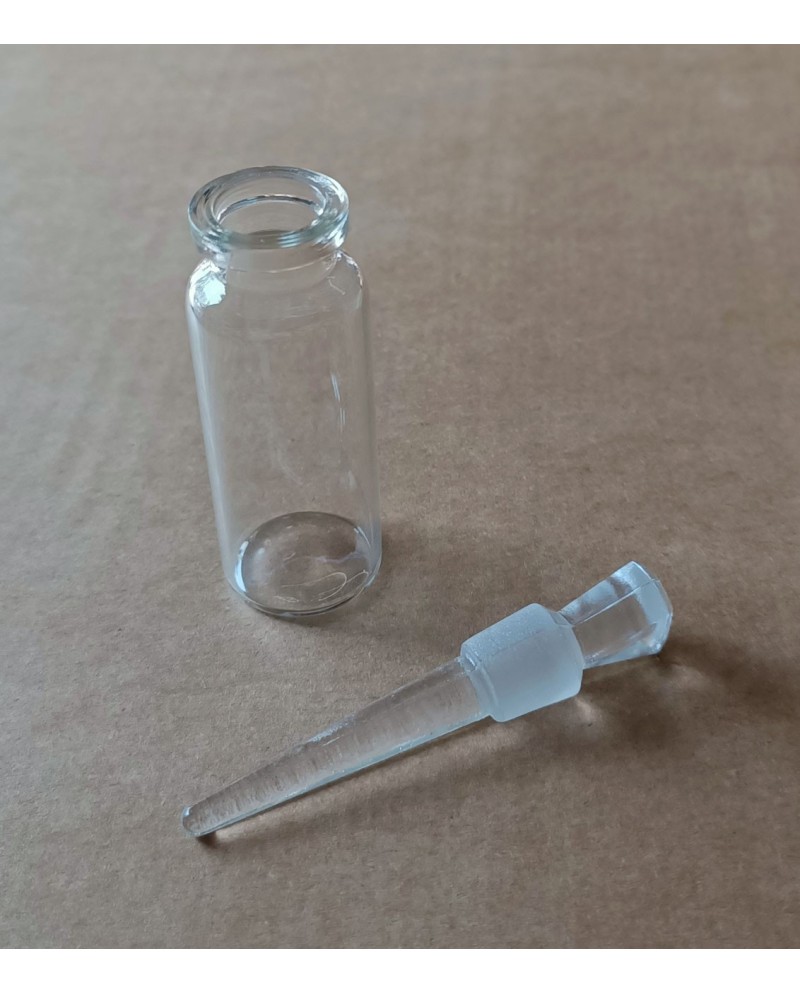 TECHNOFLUX - Fiole en verre pour réactif acide 12 ml