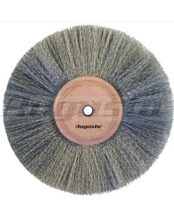 Disque brosse en argent nickelé Ø 85 mm pour touret à polir