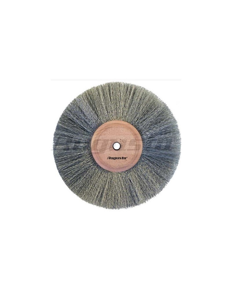 Disque brosse en argent nickelé Ø 85 mm pour touret à polir