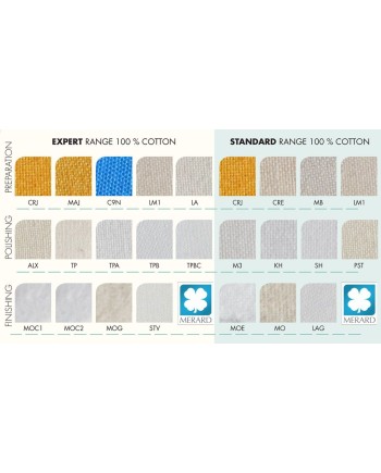 LUXOR MERARD MOE - Disque à polir flanelle Ø 120 ou 150 x 6 mm