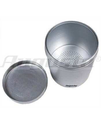 AUGUSTA - Boîte de nettoyage avec couvercle et tamis Ø 80 mm hauteur 110 mm