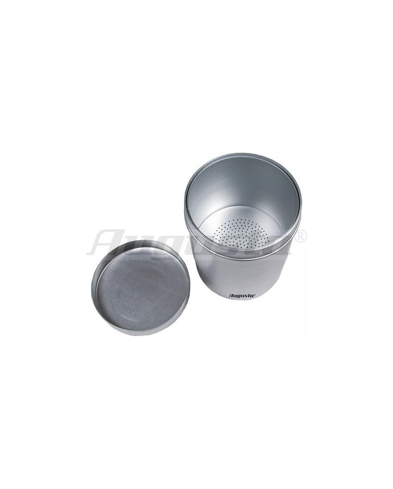 AUGUSTA - Boîte de nettoyage avec couvercle et tamis Ø 80 mm hauteur 110 mm
