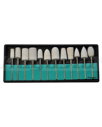 AUGUSTA 4555.S12 - Assortiment de 12 brossettes en feutre