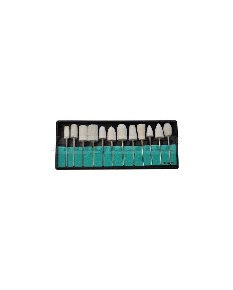 AUGUSTA 4555.S12 - Assortiment de 12 brossettes en feutre
