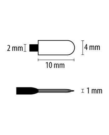 BECO TECHNIC 312228 - Stick de nettoyage en polyester Ø 1 mm longueur 69 mm