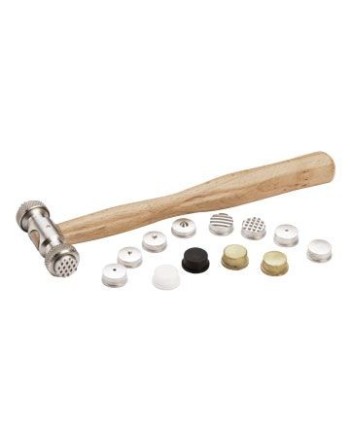 BECO TECHNIC 291644 - Marteau à texturer avec 13 têtes interchangeables