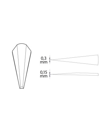 BECO TECHNIC 217173 - Brucelles forme 27C en laiton antimagnétiques