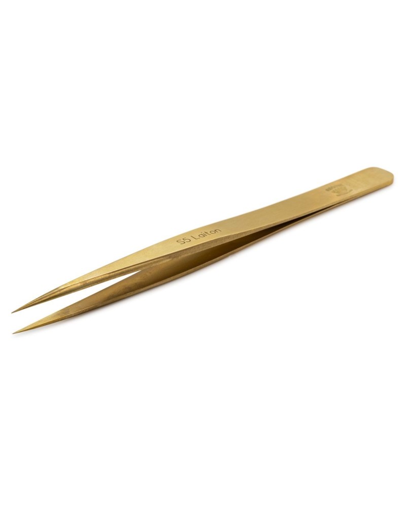 BECO TECHNIC 220317 - Brucelles en laiton antimagnétiques forme S5