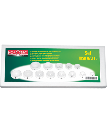 HOROTEC 07.116 - Assortiment de tasseaux à chasser réversibles 13 pièces