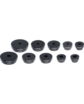 HOROTEC 06.510 - Assortiment de tasseaux à chasser réversibles pour verres Ø 15 à 40 mm