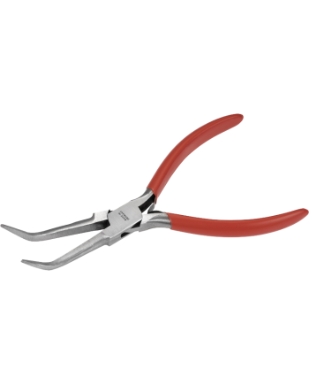 HOROTEC 11.205-C - Pince de précision becs mi-ronds fins coudés 145 mm