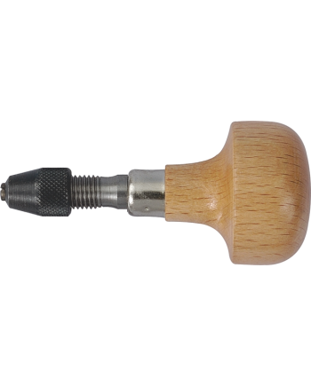 HOROTEC 18.203 - Manche en bois pour graveurs avec 2 pinces Ø 0 à 3,00 mm