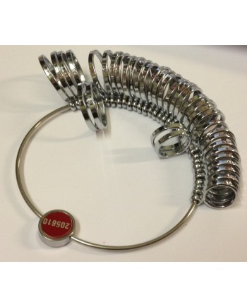 Baguier métallique – Anneaux plats, largeur 3 mm