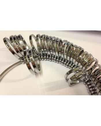 Baguier métallique – Anneaux plats, largeur 3 mm