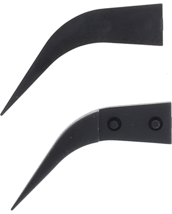 HOROTEC 12.715 - Brucelles aluminium embouts carbone pointes courbées fines