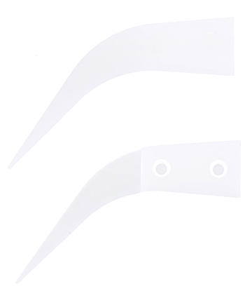 HOROTEC 12.725 - Brucelles aluminium embouts Delrin pointes courbées fines