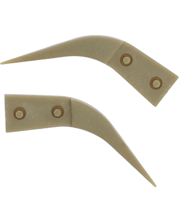 HOROTEC 12.765 - Brucelles aluminium embouts PEEK pointes courbées fines